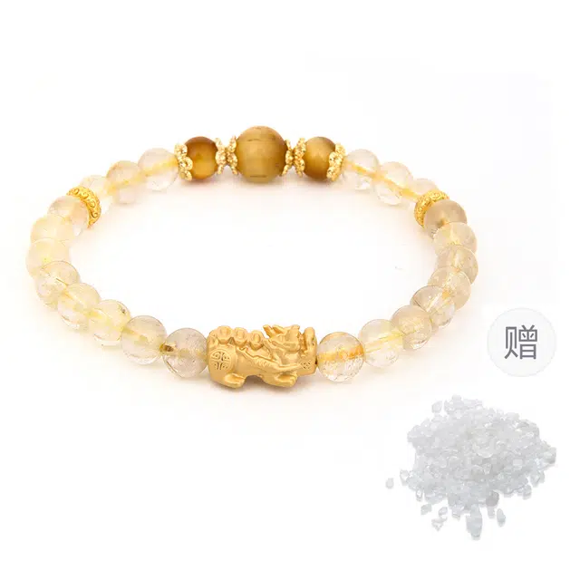 八方来财 财运亨通 克兰茜 新中式国风貔貅转运珠 招财进宝国潮复古有钱花手饰 送礼女友闺蜜妈妈节日生日好运 水晶 手串 男女同款情侣款