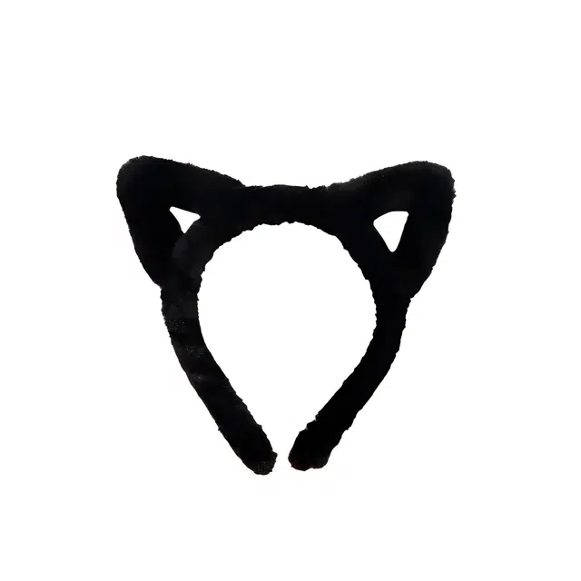 左欧 新款 可爱 毛绒 镂空 猫耳朵 头箍 猫咪 洗脸 发箍 女款