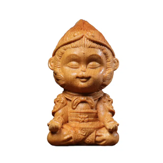 【顺风速达】 仙友 国潮新中式齐天大圣高端文玩茶桌摆件八方来财居家茶宠考研上岸盘玩家居饰品#好运 崖柏 把件 男女同款情侣款