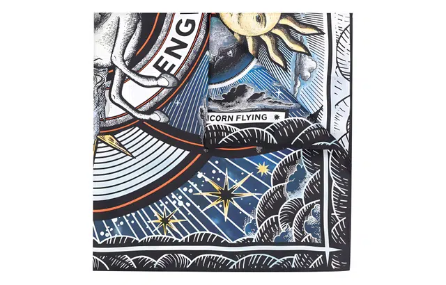 Burberry Star Print Scarf Blue