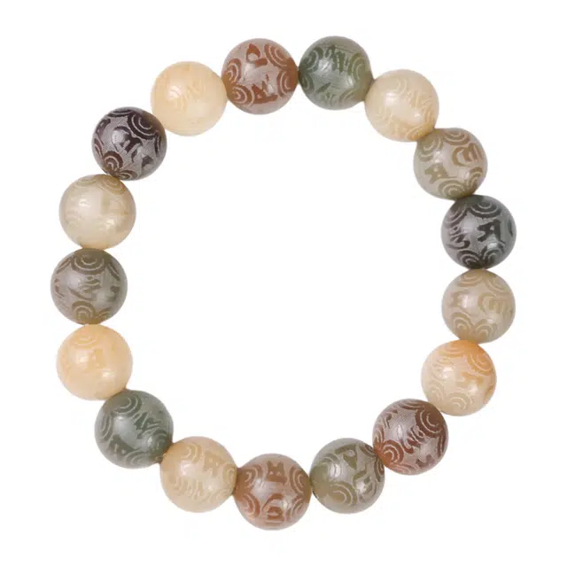 仙友 国潮新中式轻奢高级感文玩盘玩佛珠念珠招财纳福节节高升诸事顺遂考试考研考公上岸转运#好运 白玉菩提 手串 男女同款情侣款