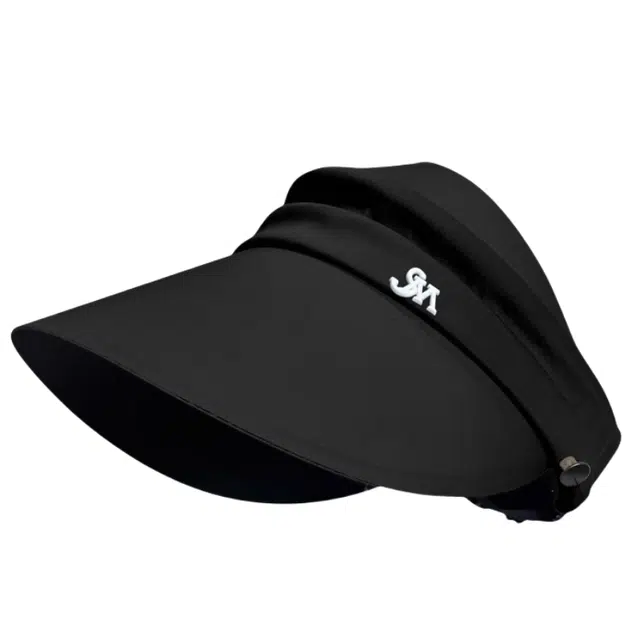 优莲茵 夏天户外空顶可扎高马尾遮阳帽 防紫外线太阳帽 半包鸭舌帽 大帽檐显脸小 百搭休闲时尚 聚酯纤维 防晒帽 女款