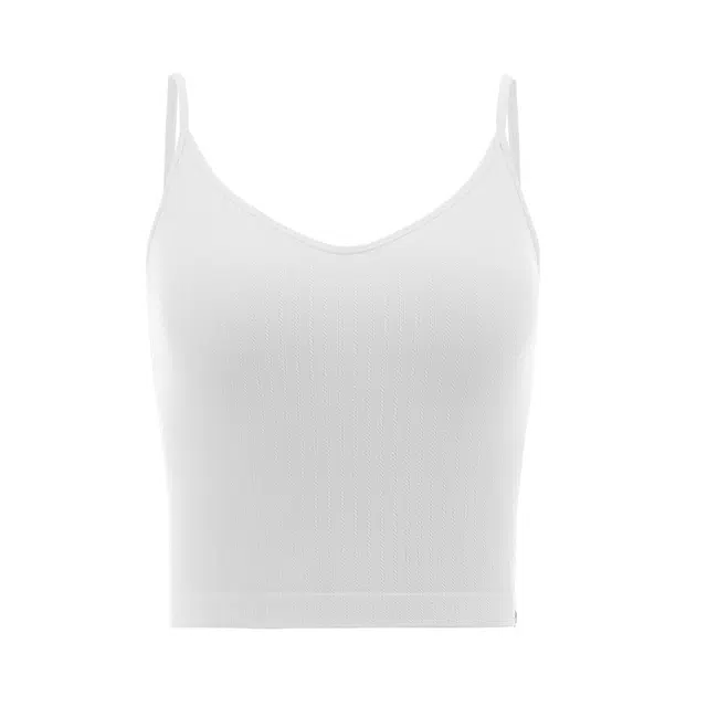 半练 纯色交叉美背带胸垫遮副乳百搭可外穿吊带 女款