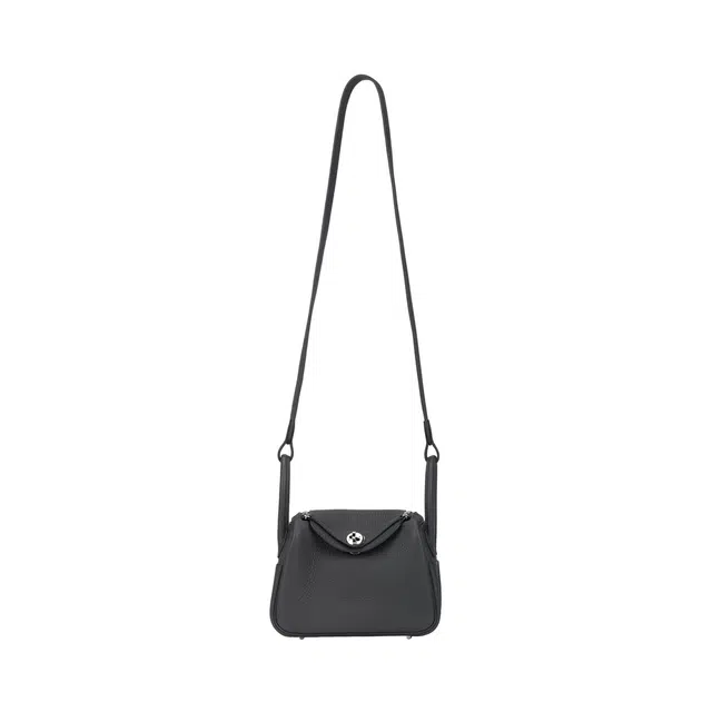 HERMES Lindy II mini Clemence 85 Ardoise