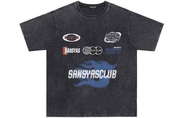 SANSYAS Vintage Racing Logo Tee