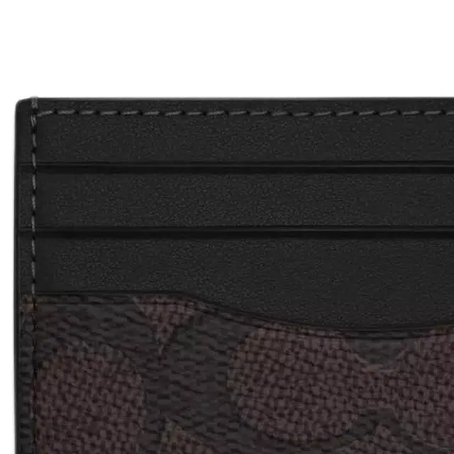 COACH Logo Multi-Card Mini Wallet Black