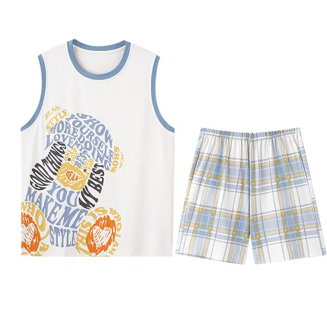 向薇 简约休闲甜美家居服睡衣套装 女款 图片色