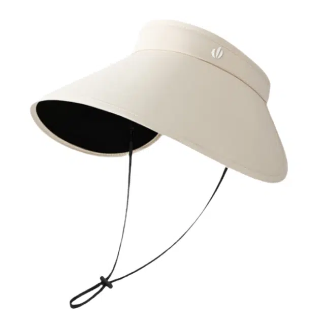 优莲茵 空顶大檐遮脸空顶透气遮阳 便携折叠显脸小户外防紫外线 运动休闲透气舒适 聚酯纤维 防晒帽 男女同款情侣款