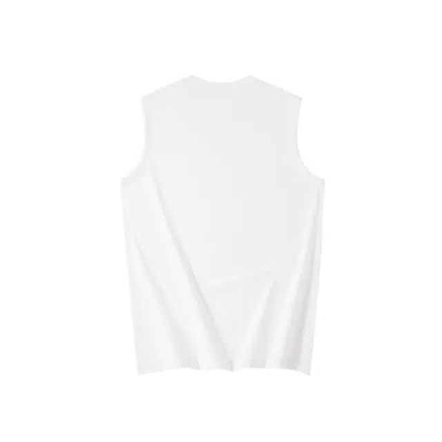 黑恐龙 纯色圆领棉质吊带外穿宽松休闲打底宽肩内搭上衣薄款无袖背心 女款