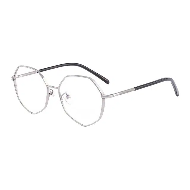 【可配度数】 佐川 超轻多边形个性设计 遮脸显脸小近视可配防蓝光变色 板材镜架纯钛 不规则形 光学镜架 男女同款情侣款