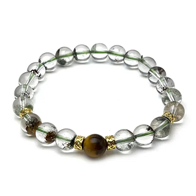 东方翡翠 新中式国风小众设计百搭转运珠 招财进宝财源滚滚事业有成 能量石水晶#好运 绿幽灵 手串 男女同款情侣款