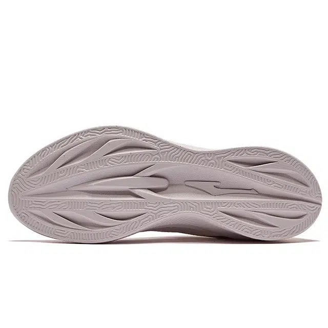 鸿星尔克 泡泡冰 时尚舒适减震透气防滑 低帮 城市通勤跑步鞋 女款 粉刷灰微晶白