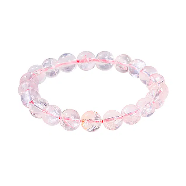 【前程似锦 学业顺利】 周百福 七彩白阿塞 时来运转磁场梦幻紫 日常通勤百搭 能量磁场串珠手饰 好运天然 白水晶 手串 男女同款情侣款