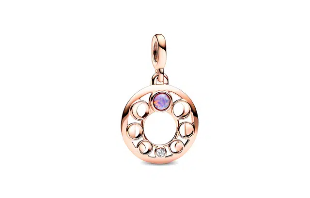 Pandora Crescent Moon Pendant Rose Gold