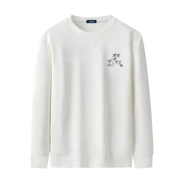 富铤 百搭时尚基础极简风净色圆领卫衣 男款