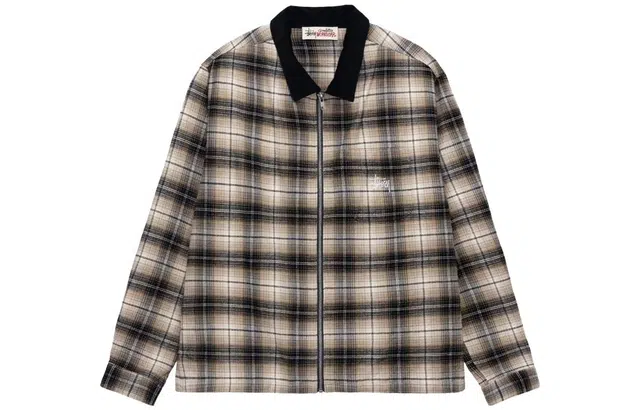 Stussy FW23 FRANK PLAID ZIP SHIRT