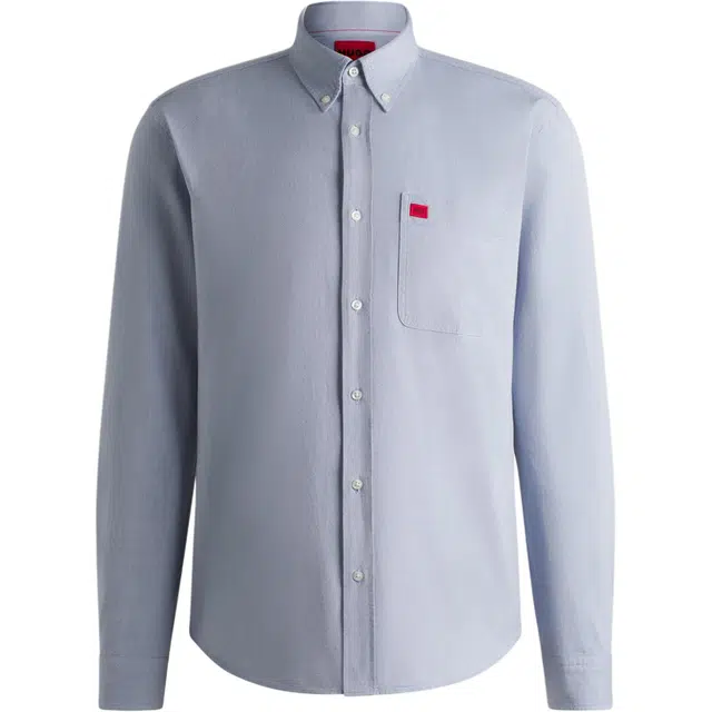 HUGO BOSS Slim Fit Oxford Shirt Light Blue