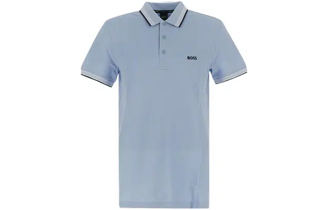 HUGO BOSS Polo Van Biologische Katoen Met Contrasterende Logodetails LogoPolo