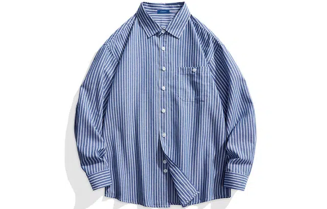 寻星记 融合多风格的宽松透气长袖格子服饰衬衫 男女同款