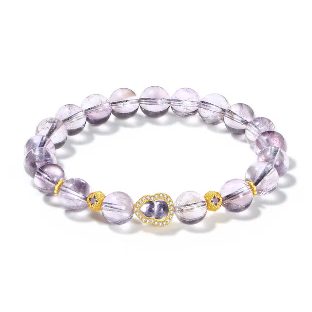 【官方已过香】 普陀山文创 九紫离火招财纳福紫气东来引富奔贵旺事业旺学业上岸紫定行#好运 紫水晶 手串 男女同款情侣款