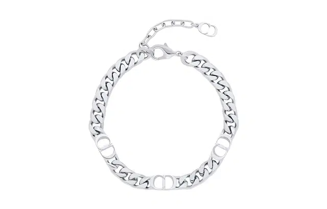 DIOR CD ICON Bracelet Silver Brass Chain