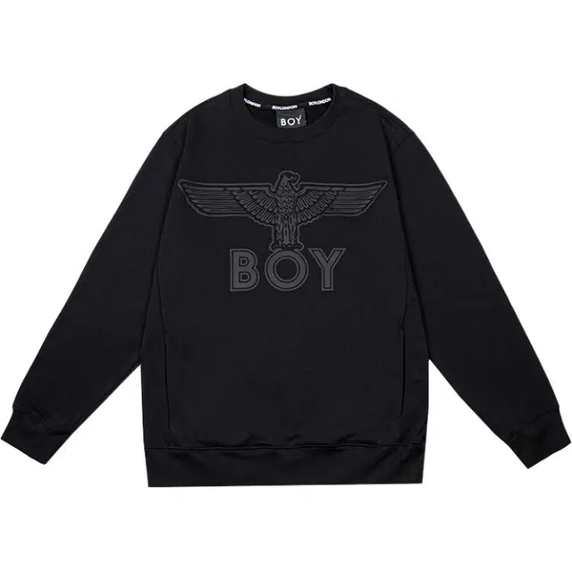 Boy London Loose Fit Logo Crewneck Sweatshirt Black