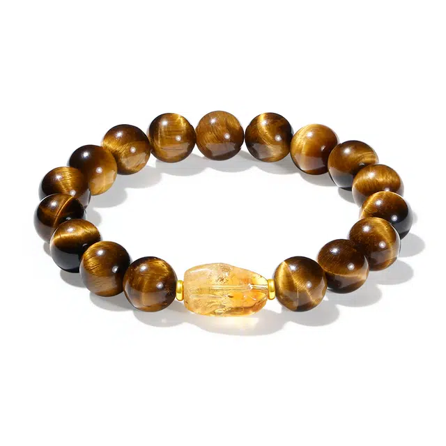 普陀山文创 招财小霸王八方来财富贵吉祥事业成功水逆退散好运连连#好运 虎眼石 玉石手串 男女同款情侣款