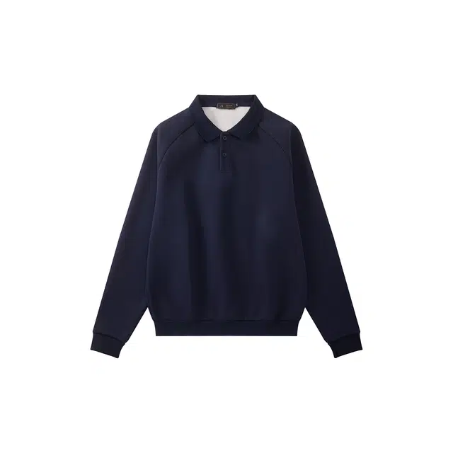 我是大卫 韩版翻领休闲轻熟风卫衣 男女同款 深蓝色