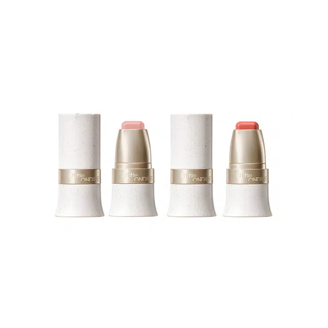 小奥汀  玩色多用棒腮红修容阴影唇膏一棒多用唇釉 奶油滋润 易上色持久 氛围双支装