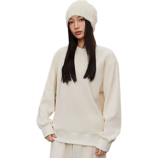 美特斯邦威 百搭圆领时尚休闲长袖卫衣 男女同款