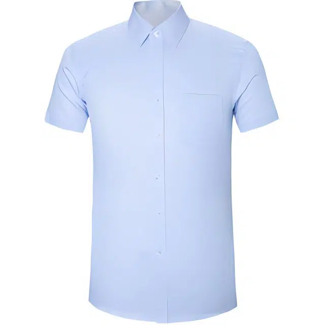 才子 商务正装修身短袖衬衫 男款