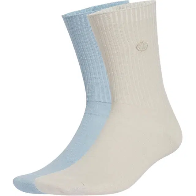 adidas Originals Premium Essentials Crew Socks 2-Pack Blue Clay
