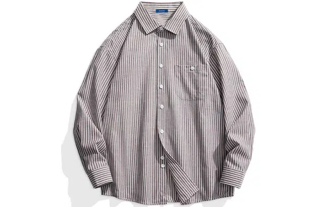 寻星记 融合多风格的宽松透气长袖格子服饰衬衫 男女同款