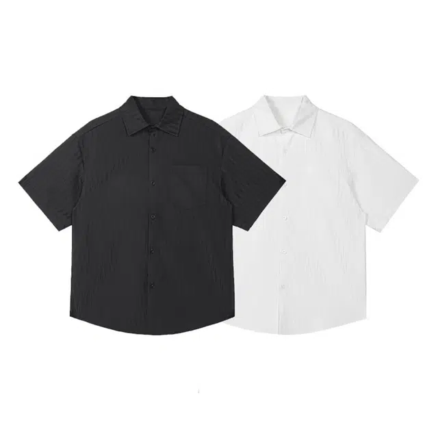 欧路得 日系纯色舒适百搭休闲基础款短袖衬衫 男款