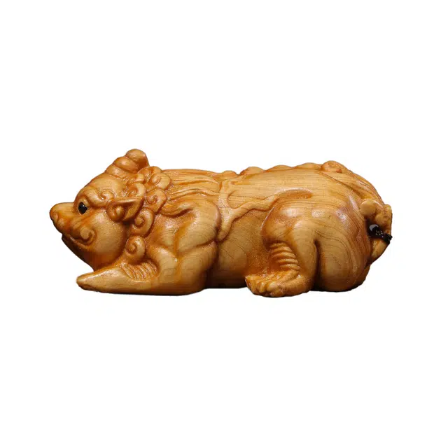 仙友 国潮新中式轻奢高级感【转运貔貅】随手文玩时来运转平步青云官运亨通摆件#好运 崖柏 把件 男女同款情侣款