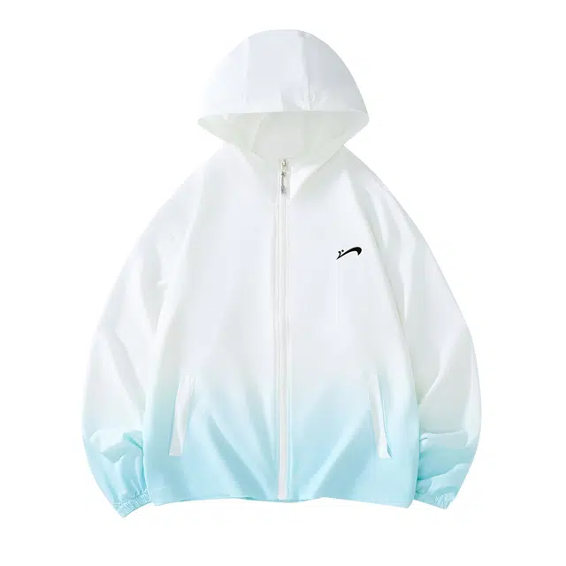 贵人鸟 轻薄透气户外宽松舒适连帽休闲渐变百搭防晒皮肤衣夹克外套 男女同款