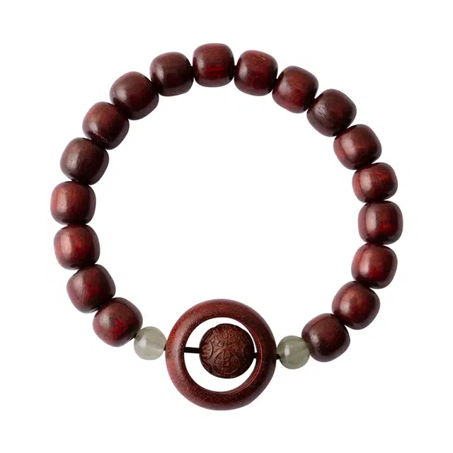 【八方来财 蛇年大吉】 周帝王 平安喜乐诸事顺利福气满满文玩佛珠檀木手串男一帆风顺轻奢古风民族风#好运 血檀 木作手串 男女同款情侣款