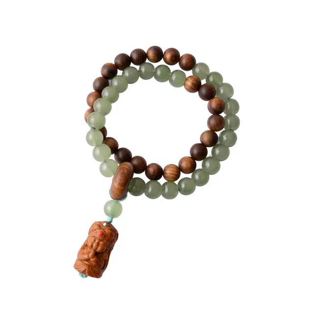 【八方来财 蛇年大吉】 周帝王 扎基拉姆多圈文玩多宝盘玩男士 诸事顺利平安喜乐古风国风民族风#好运 花梨木 手串 男女同款情侣款