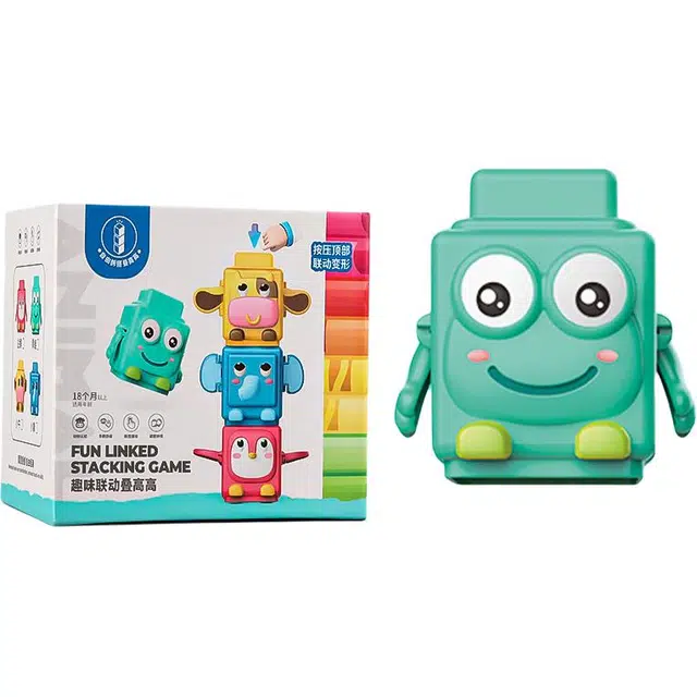 蒙柯 趣味联动叠高高 训练 早教益智玩具