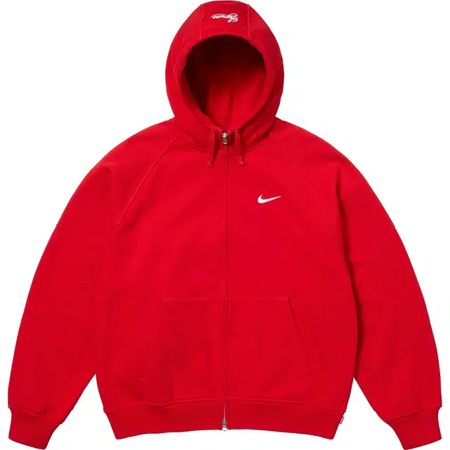Supreme x Nike SS25 WEEK4 Zip Up Hooded Sweatshirt logo