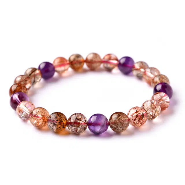 【升官发财】 灵菲 保真黑金超素圈素串 新中式小众简约设计转运手饰 招财暴富节节高升清冷气质#好运天然 紫水晶 手串 男女同款情侣款