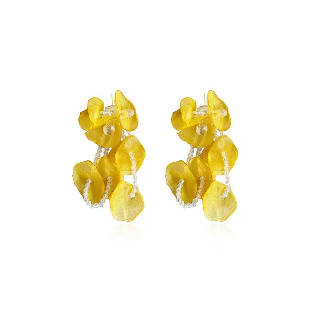 希遇 早春灵感 波西米亚风 精致百搭 高级时尚 度假风 小众设计 #好运 清晰飘逸优雅 合金 耳环 女款