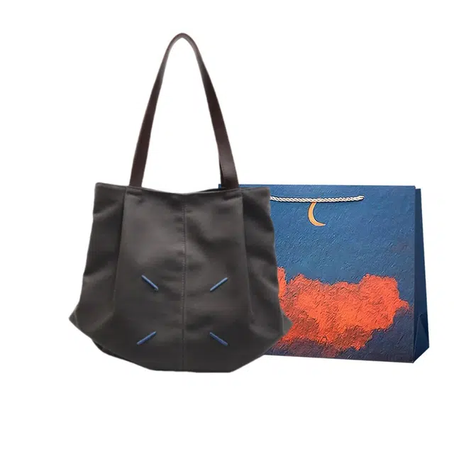 爱尔绅特 时尚休闲托特包女春季韩版高级感包包 帆布 帆布包单肩包 常规 女款 多色