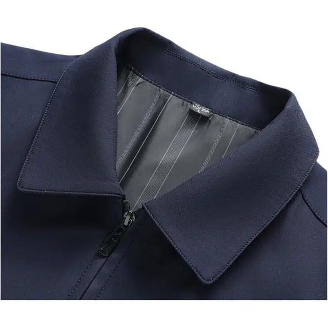 雅鹿 翻领高品质商务韩版休闲长袖拉链夹克外套 男女同款