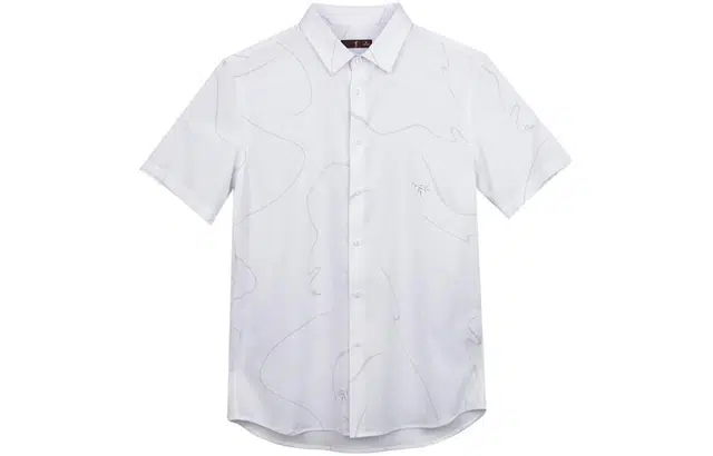 才子 竹纤维短袖透气休闲衬衫 男款 白色