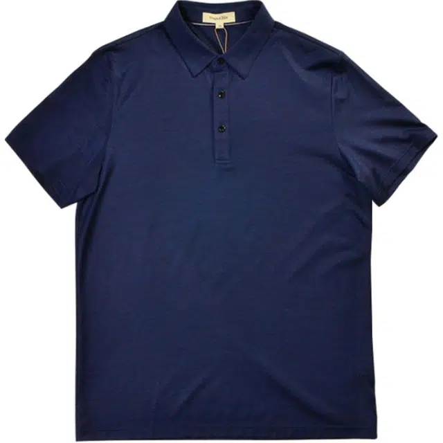 佛朗尼·齐拉 舒适纯色翻领短袖衬衫 男款