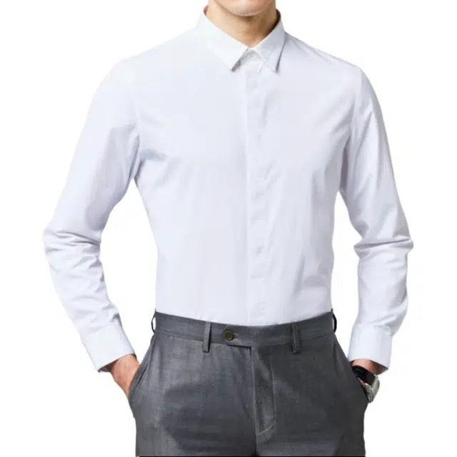 佛朗尼·齐拉 通勤休闲简约商务长袖衬衫 男款