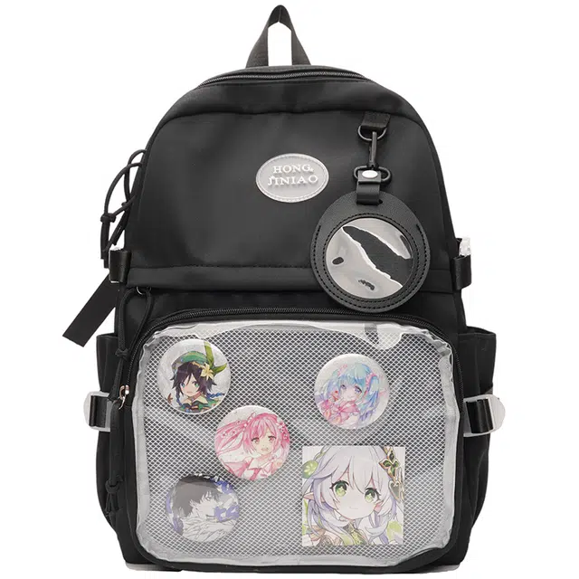 醇龙 大容量高颜值谷子吧唧 尼龙 双肩包 女款 多色