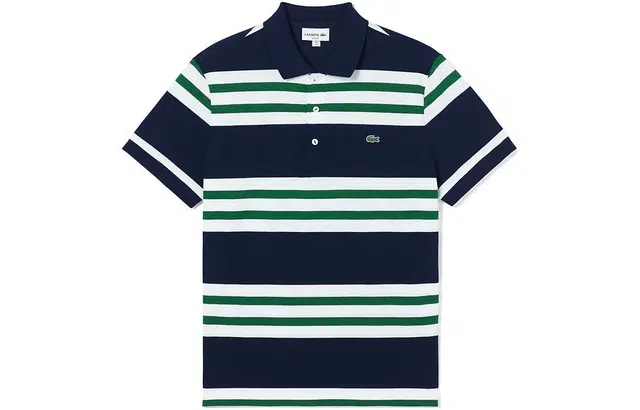 Lacoste Polo Navy White Green
