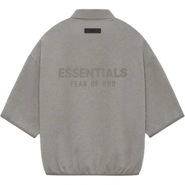 Fear of God Essentials Heather Grey Polo